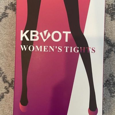 KBVOT Fleece Line Translucent Tights, Women's Size L, NWOT